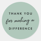 違いを作ってくれてありがとう ラウンドシール (正面)