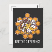 違いを作れ インスピレーション 自然 ハニーワーム ポストカード (正面/裏面)