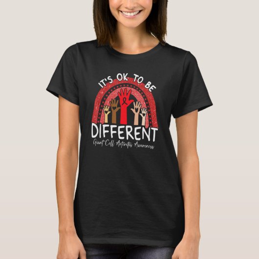 違いを受け入れる 巨大細胞性動脈炎に理解を Tシャツ (正面)