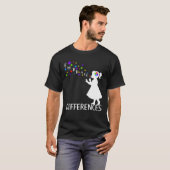 違いを受け入れる – 自閉症意識の日をサポート Tシャツ (正面フル)