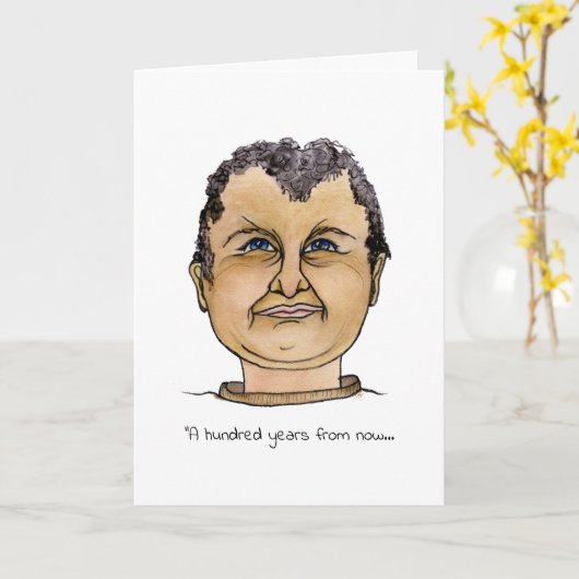 違いを生み出したい男 カード (黄色い花)