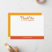 「違いを生み出してくれてありがとう」ノートカード ノートカード (正面/裏面インサイチュ)