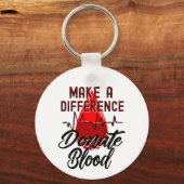 違いを生み出し、献血する キーホルダー (正面)