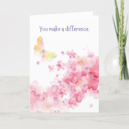 「違いを生み出す」ありがとうグリーティングカード サンキューカード