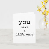 違いを生み出す、感謝、ありがとう カード (黄色い花)