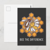 違いを生み出す 蜂 自然 子宮 ポストカード (正面/裏面)
