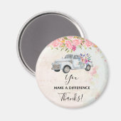 違いを生む ヴィンテージ ラスティック ピックアップ トラック マグネット (正面/裏面)