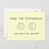違いを見つけて自分で選ぶ ポストカード (正面/裏面)
