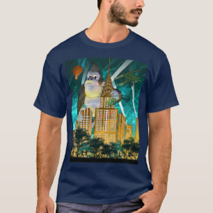 違いを見つける:ゴリラTシャツのゲイリー Tシャツ