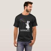 違いを認めよう 自閉症啓発デーをサポート Tシャツ (正面フル)