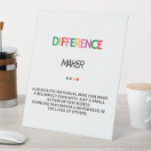 違いメーカー女性のためのギフト、ありがとうギフト 台座サイン (インサイチュ)