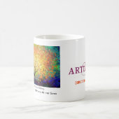 違い、白を11のozのマグ生じて下さい コーヒーマグカップ (中央)