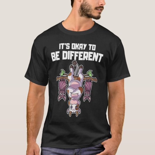 違うことは悪くない Sei Anders 牛 バット  3 Tシャツ (正面)