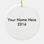 違うないより少ない自閉症の認識度 セラミックオーナメント (裏面)