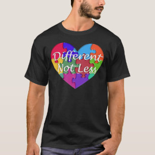 違うないより少ない自閉症の認識度 Tシャツ