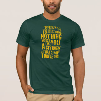 違うなシトロエンは"すべて" Tシャツのデザインです Tシャツ
