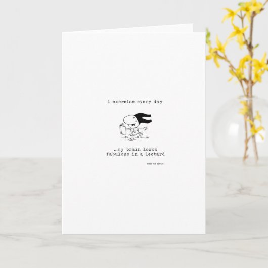 違うな一種のエクササイズの挨拶状 カード (黄色い花)