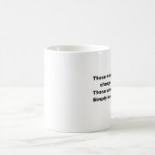 違うな変更世界である人 コーヒーマグカップ (中央)