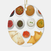 違うな種類のチップアンドディップ セラミックオーナメント (左)