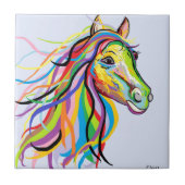 違うな色の馬 タイル (正面)