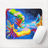 違うな色の馬 マウスパッド (マウス)