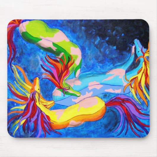 違うな色の馬 マウスパッド (正面)