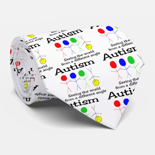 違うな角度からの世界を見る自閉症 ネクタイ (ロール)