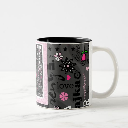 違うな言語マグのお母さん ツートーンマグカップ (右)