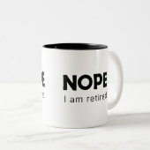 違うよ退職した ツートーンマグカップ (正面右)