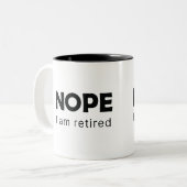 違うよ退職した ツートーンマグカップ (正面左)