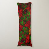 違うイメージモンタージュ，レンガ，赤，緑，黄 ボディピロー (正面縦)