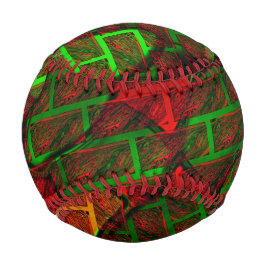 違うイメージモンタージュ，レンガ，赤，緑，黄 野球ボール