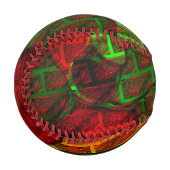 違うイメージモンタージュ，レンガ，赤，緑，黄 野球ボール (正面左)