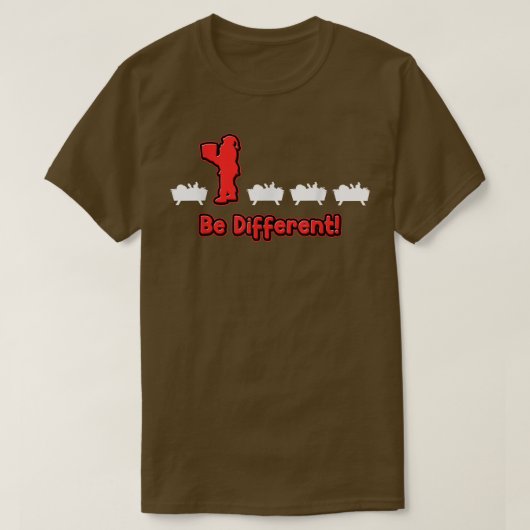 違うクリスティニはサ違うタおもしろいC Tシャツ (デザイン正面)
