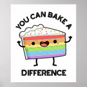違うケーキプンをおもしろい焼ける ポスター (正面)