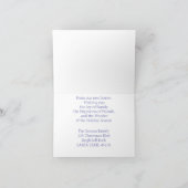 違うドア – クリスマスリースの新しいアドレスカード シーズンカード (内部)