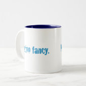 違うファンシー。 ツートーンマグカップ (正面左)