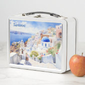 違う写真とサントリーニギリシャ メタルランチボックス (インサイチュ)