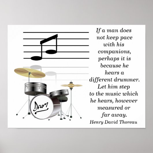 違う引用文 – トロー引用文アートプリント ポスター (正面)