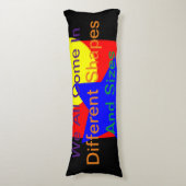 違う形状とサイズ抱き枕 ボディピロー (正面縦)