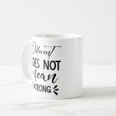 違う悪くない コーヒーマグカップ (正面左)