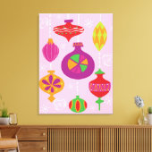 違う数々のクリスマス図解入りの、写真付きのの装飾 キャンバスプリント (インサイチュ (リビング))