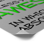 違う気によ素晴らし!ポスタおもしろいー記号 ポスター (角)