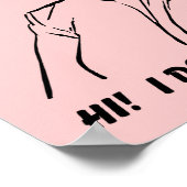 違う気に!感謝してい!ポスタおもしろいー記号 ポスター (角)