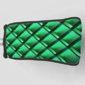 違う緑、発光の錯覚を持つ図形 ゴルフヘッドカバー (正面)