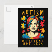 違う自閉症意識前向き引用文 ポストカード (正面/裏面)