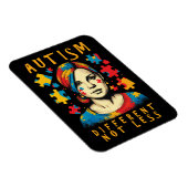 違う自閉症意識前向き引用文 マグネット (右側)