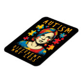 違う自閉症意識前向き引用文 マグネット (左側)