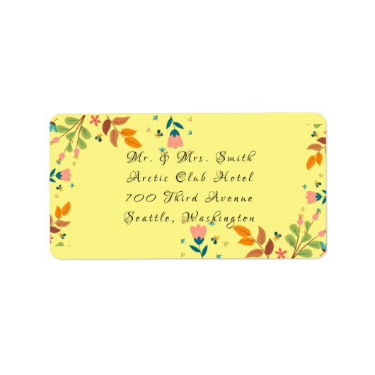 違う花 ラベル (正面)