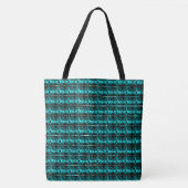 違う薄い青違うストライプのまたは形 トートバッグ (正面)